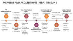 Mergers and Acquisitions (M&A) Timeline - Slide 1