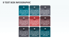 9 Text Box Infographic - Slide 1