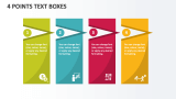 4 Points Text Boxes - Slide 1