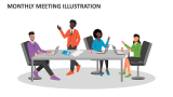 Monthly Meeting Illustration - Slide 1