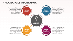 4 Node Circle Infographic - Slide 1