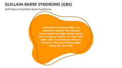 Definition of Guillain-Barre Syndrome - Slide 1