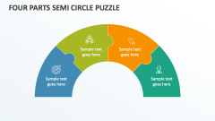 Four Parts Semi Circle Puzzle - Slide 1