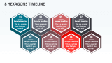8 Hexagons Timeline - Slide 1