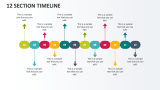 12 Section Timeline - Slide 1