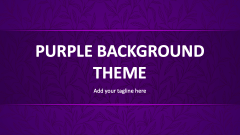 Purple Background Theme - Slide 1
