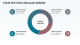 Four Section Circular Arrow - Slide 1
