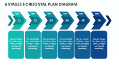 6 Stages Horizontal Plan Diagram - Slide 1