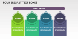 Four Elegant Text Boxes - Slide 1