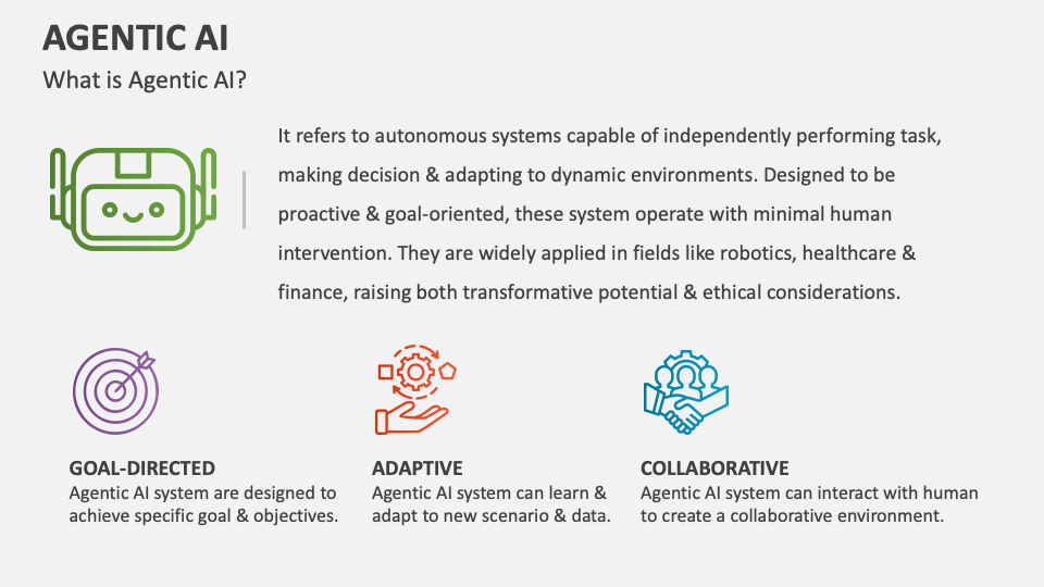 Agentic AI Template for PowerPoint and Google Slides - PPT Slides