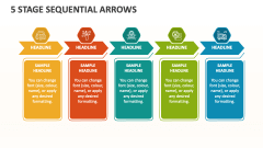 5 Stage Sequential Arrows - Slide 1