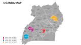 Uganda Map - Slide 5