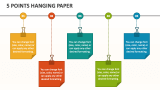5 Points Hanging Paper - Slide 1