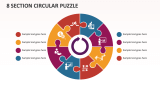 8 Section Circular Puzzle - Slide 1