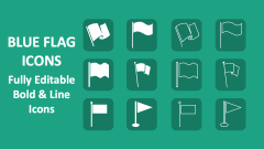Blue Flag Icons - Slide 1