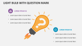 Light Bulb with Question Mark - Slide 4