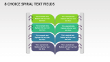 8 Choice Spiral Text Fields - Slide 1
