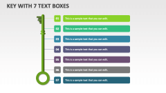 Key with 7 Text Boxes - Slide 1