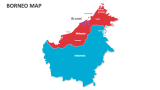 Borneo Map - Slide 1