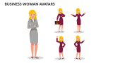 Business Woman Avatars - Slide 3