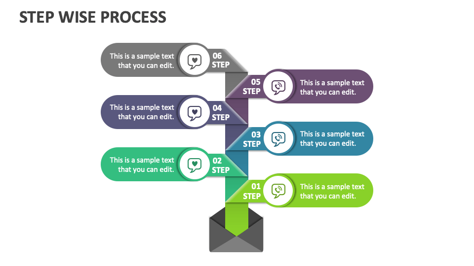 Step Wise Process PowerPoint and Google Slides Template - PPT Slides