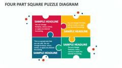 Four Part Square Puzzle Diagram - Slide 1