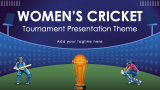 Women's Cricket Tournament Presentation Theme - Slide 1