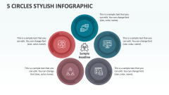 5 Circles Stylish Infographic - Slide 1