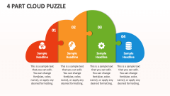 4 Part Cloud Puzzle - Slide 1