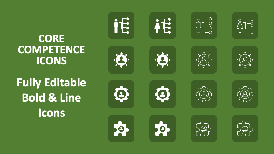 Core Competence Icons - Slide 1