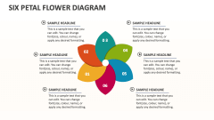 Six Petal Flower Diagram - Slide 1