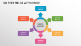 Six Text Fields with Circle - Slide 1