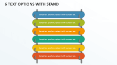 6 Text Options with Stand - Slide 1