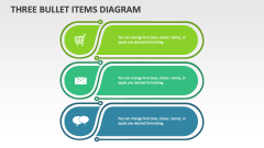 Three Bullet Items Diagram - Slide 1