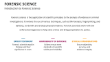 Introduction to Forensic Science - Slide 2
