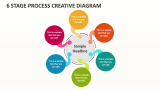 6 Stage Process Creative Diagram - Slide 1