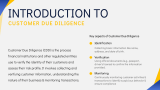 Customer Due Diligence - Slide 2