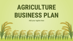 Agriculture Business Plan - Slide 1