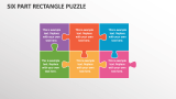Six Part Rectangle Puzzle - Slide 1