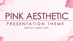 Pink Aesthetic Presentation Theme - Slide 1