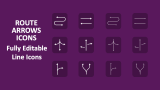 Route Arrows Icons - Slide 1