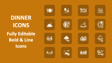 Dinner Icons - Slide 1