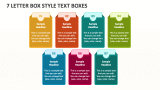 7 Letter Box Style Text Boxes - Slide 1