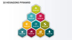 10 Hexagons Pyramid - Slide 1