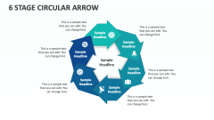6 Stage Circular Arrow - Slide 1