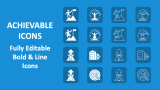 Achievable Icons for PowerPoint and Google Slides - PPT Slides