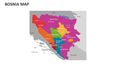 Bosnia Map - Slide 1