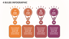 4 Bulbs Infographic - Slide 1