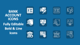 Bank Account Icons - Slide 1