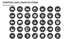 Shipping and Logistics Icons - Slide 1